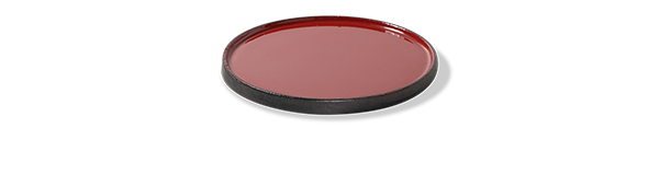 IRONY PLATE ROUND URUSHI